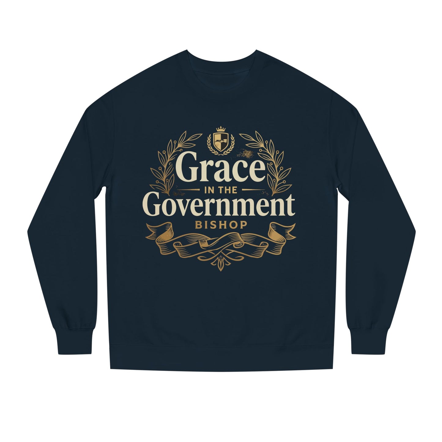 Grace in the Government Sweatshirt — Bishop Inspirational Christian Crewneck