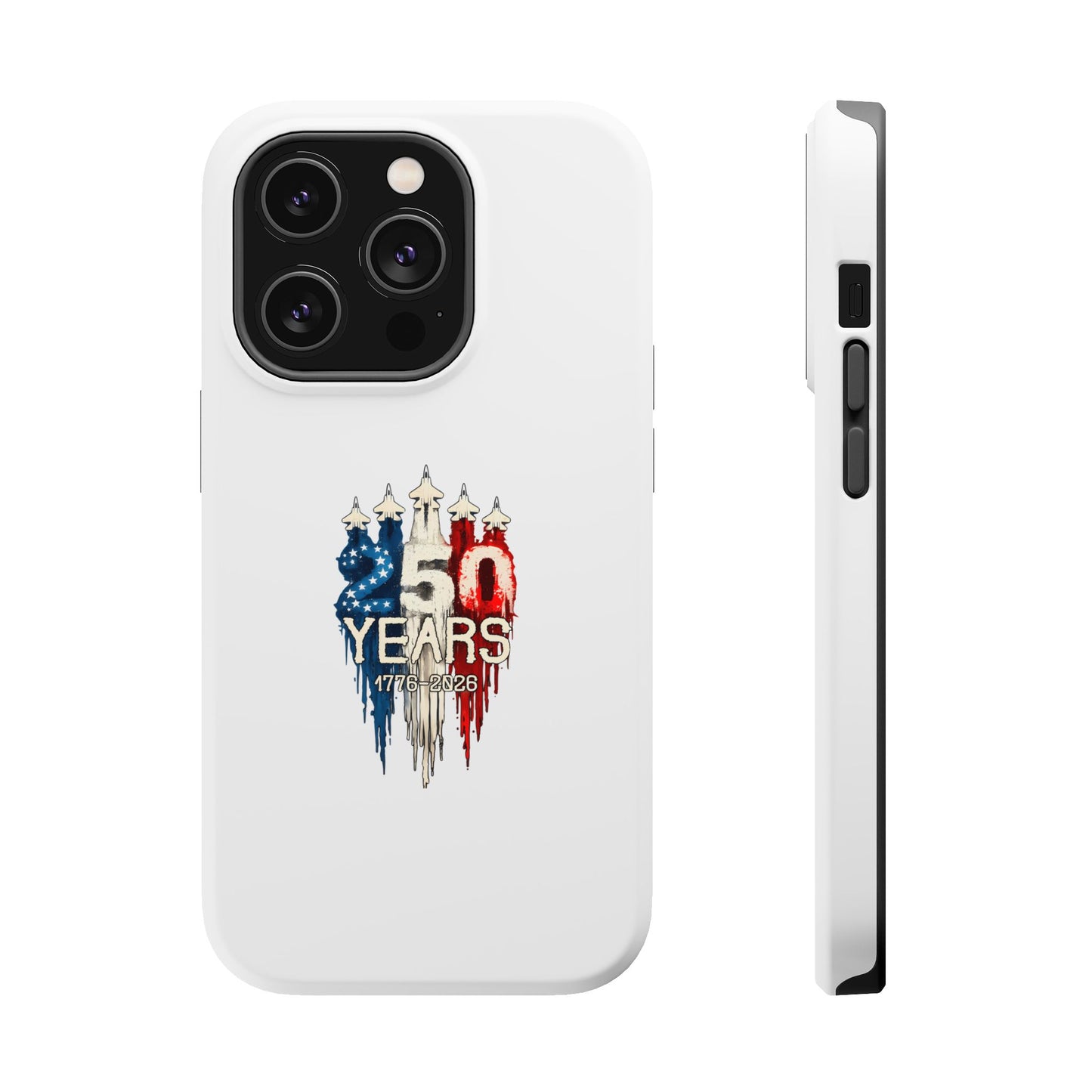 50 Years Patriotic iPhone Case — American Flag Anniversary Magnetic Impact-Resistant Case