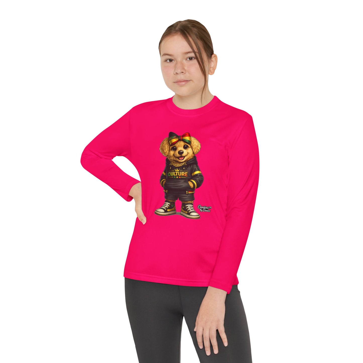 Kids Teddy Bear Graphic Long Sleeve Tee — 'Future' Hoodie Design