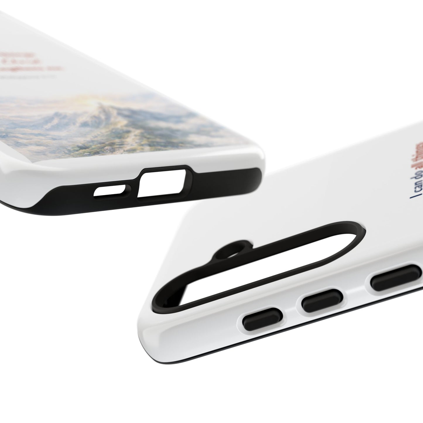 Christian Phone Case – “I Can Do All Things Through Christ” Inspirational Tough Case