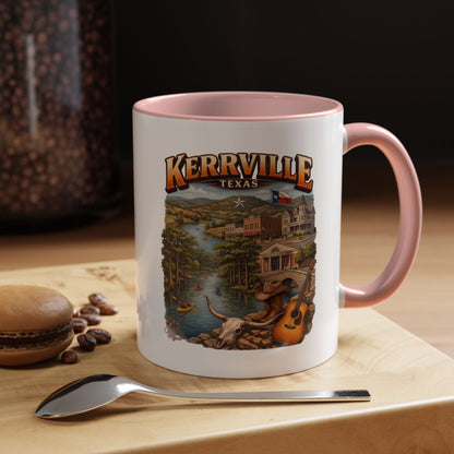 Kerrville Texas Souvenir Coffee Mug — Scenic Riverfront Design (11/15oz)
