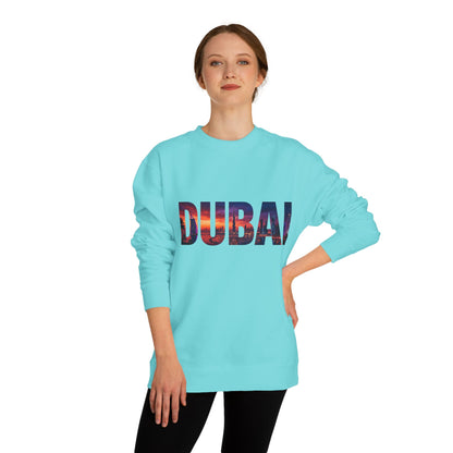 Dubai Skyline Crewneck Sweatshirt — DUBAI Cityscape Graphic