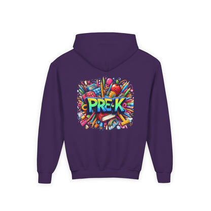 Pre-K Kids Hoodie — Colorful Back-to-School Preschool Sweatshirt