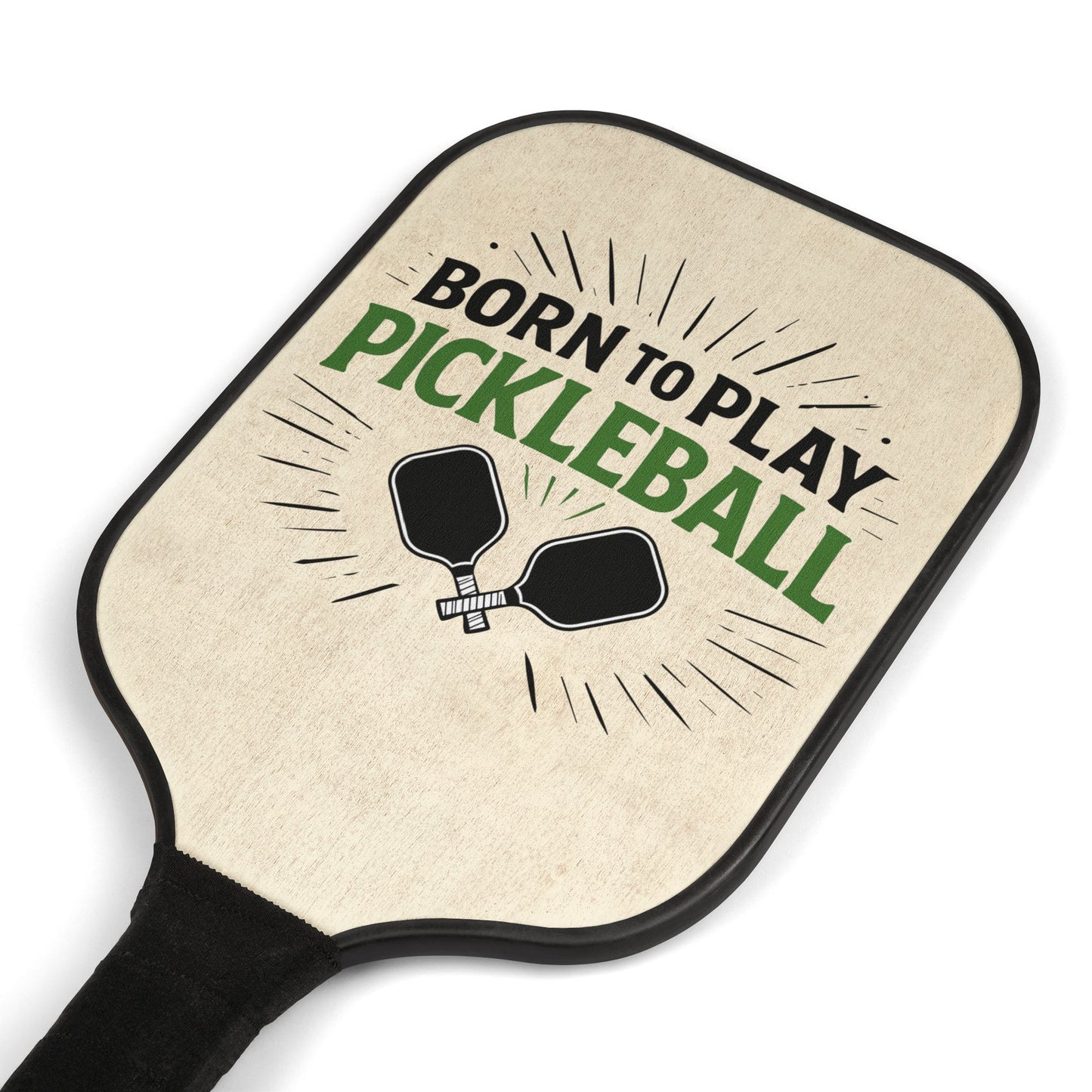 Pickleball Paddle Set – "Born to Play Pickleball" Kit (2 Paddles + Balls)