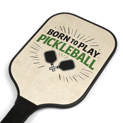 Pickleball Paddle Set – "Born to Play Pickleball" Kit (2 Paddles + Balls)