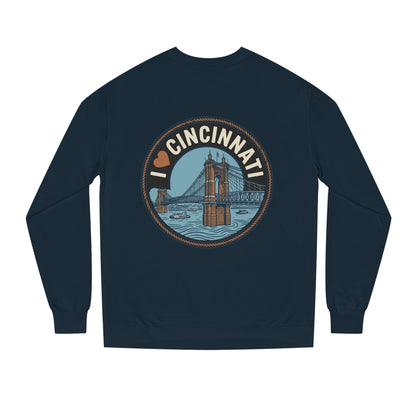 Cincinnati Bridge Crewneck Sweatshirt — I  Cincinnati Graphic