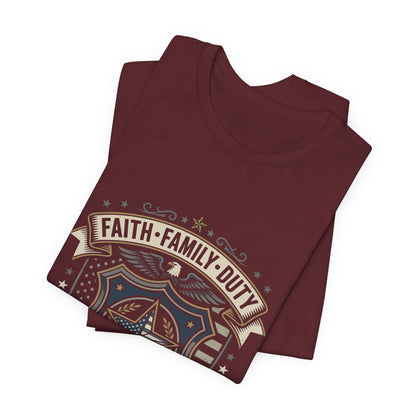 Faith · Family · Duty Shield T‑Shirt