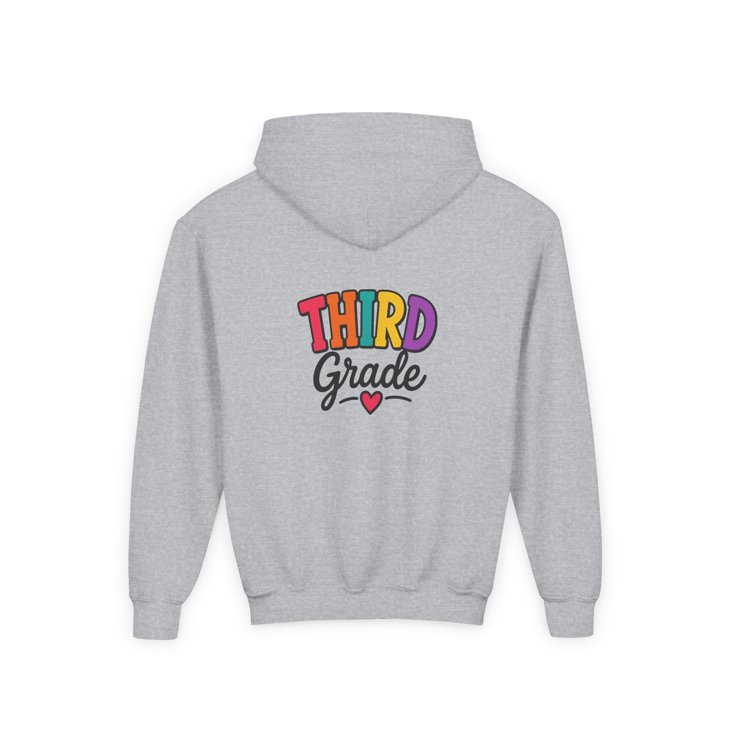 Third Grade Kids Hoodie — Colorful Back-to-School Sweatshirt