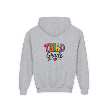 Third Grade Kids Hoodie — Colorful Back-to-School Sweatshirt