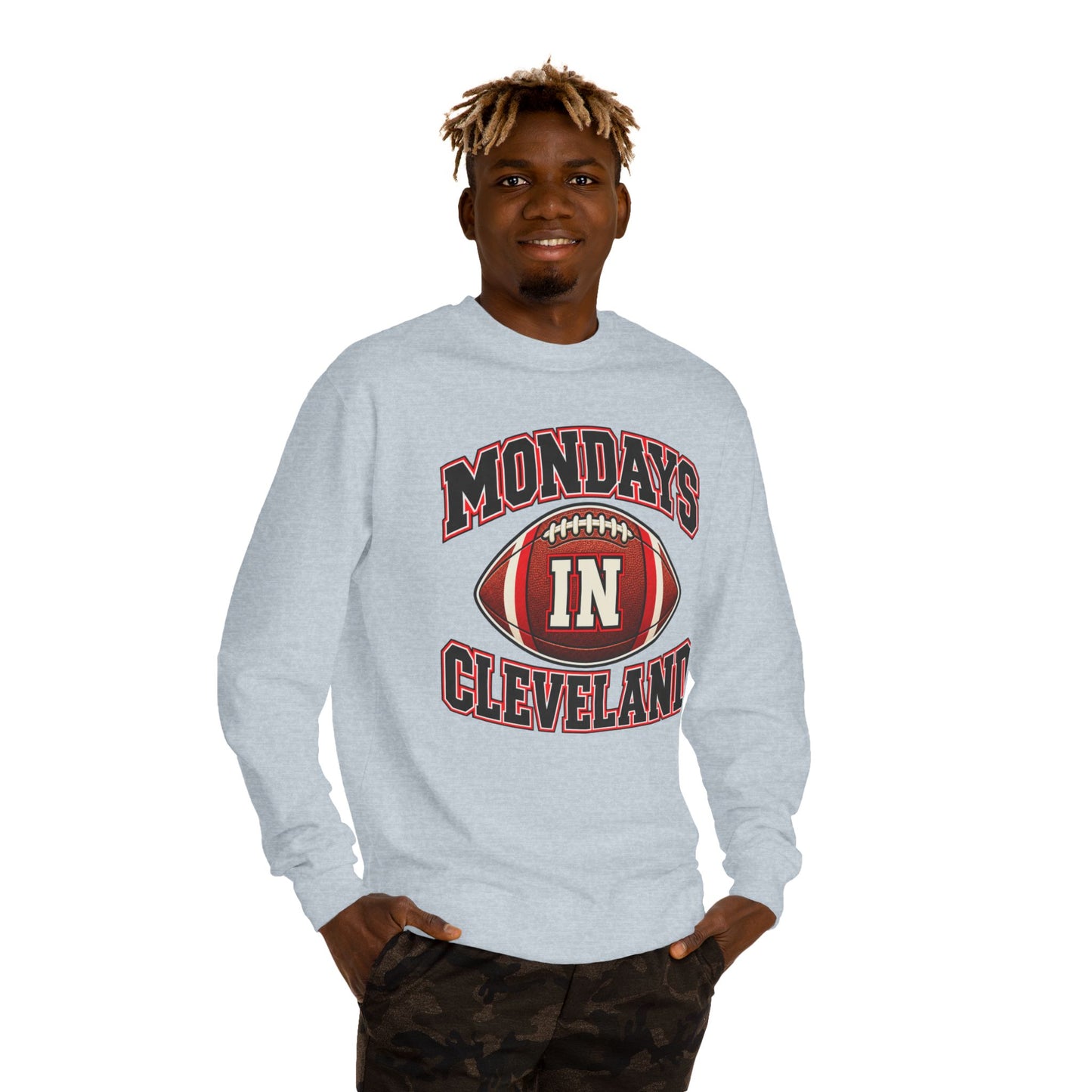 Mondays In Cleveland Football Sweatshirt