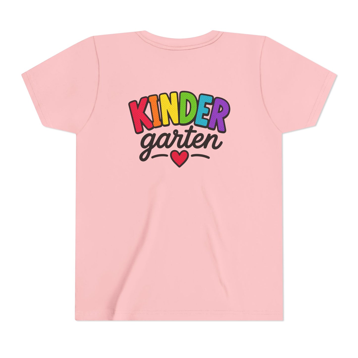 Kindergarten Rainbow Youth Tee — 'Kindergarten' Colorful Back-to-School Shirt