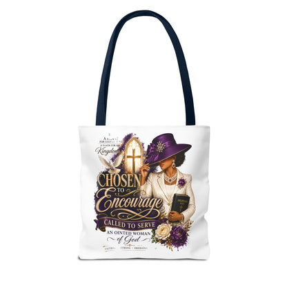 Christian Encourager Tote Bag — "Chosen to Encourage" Design