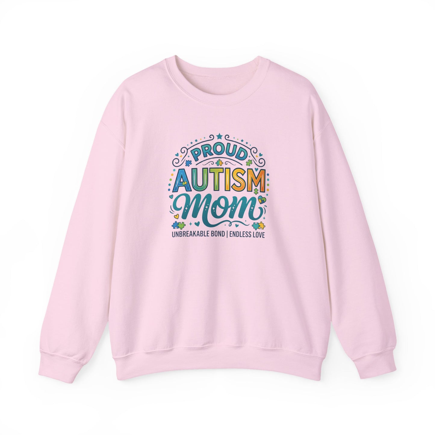 Proud Autism Mom Crewneck Sweatshirt