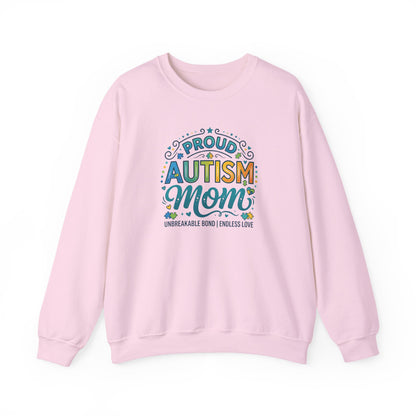 Proud Autism Mom Crewneck Sweatshirt