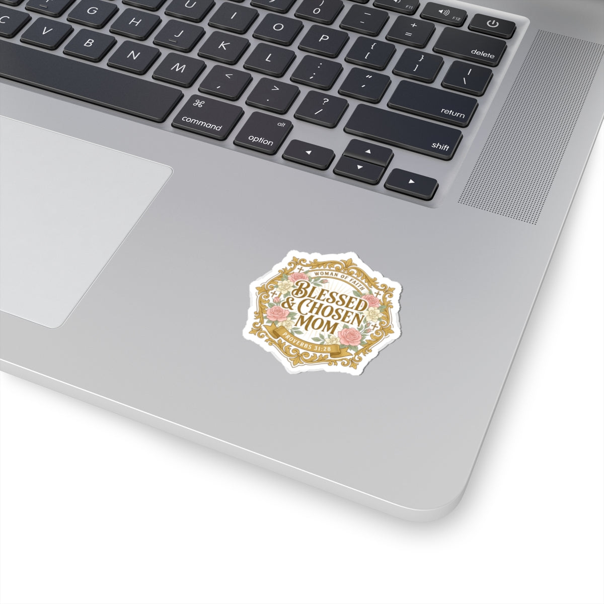 Blessed & Chosen Mom Sticker | minimalist mom life, cool mom streetwear