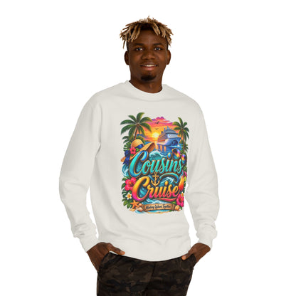 Cousins Cruise Sweatshirt — Tropical Family Cruise Reunion Crewneck