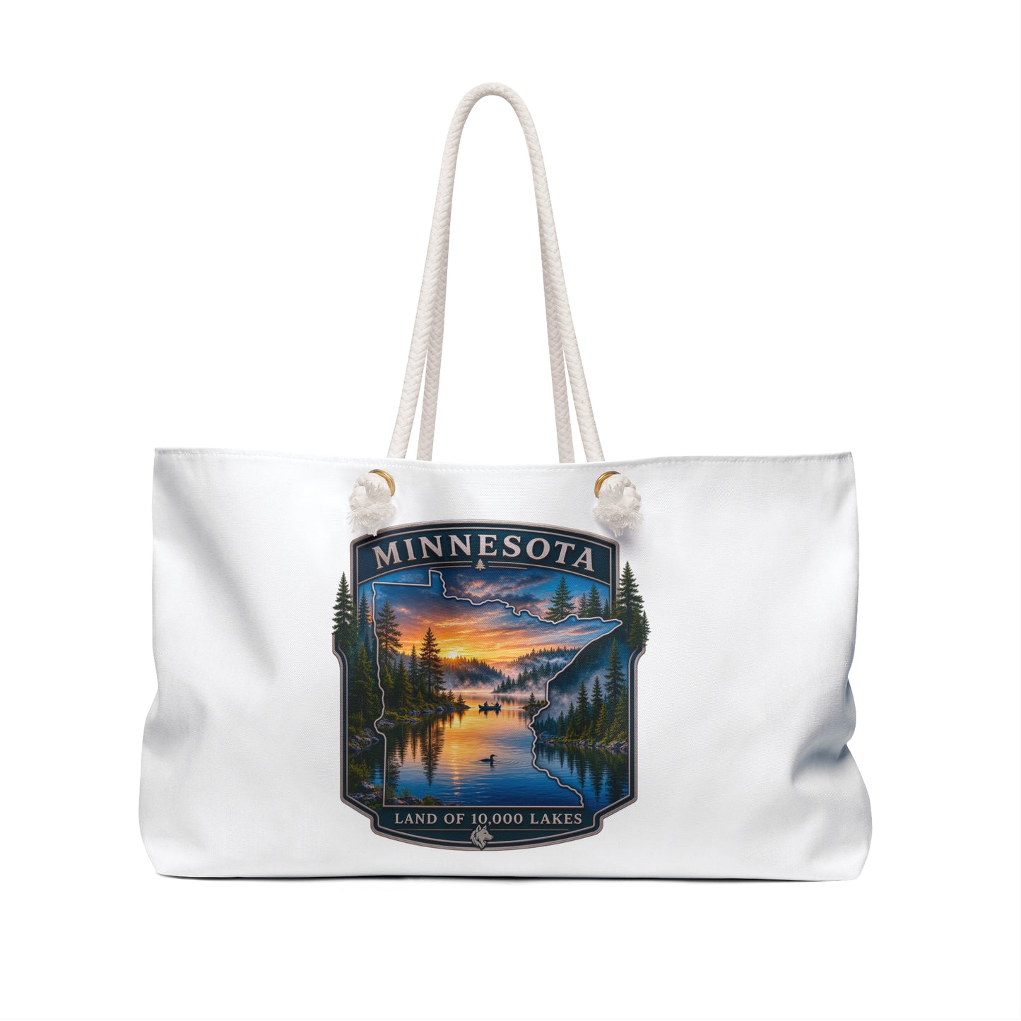 Minnesota Weekender Bag – Scenic 'Land of 10,000 Lakes' Travel Tote