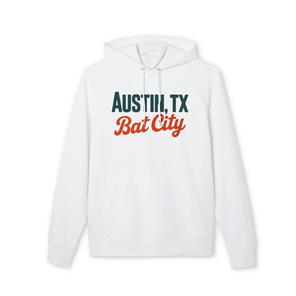 Austin, TX Bat City Hoodie – Retro Script City Pride Pullover