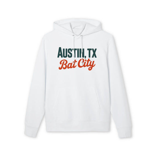 Austin, TX Bat City Hoodie – Retro Script City Pride Pullover