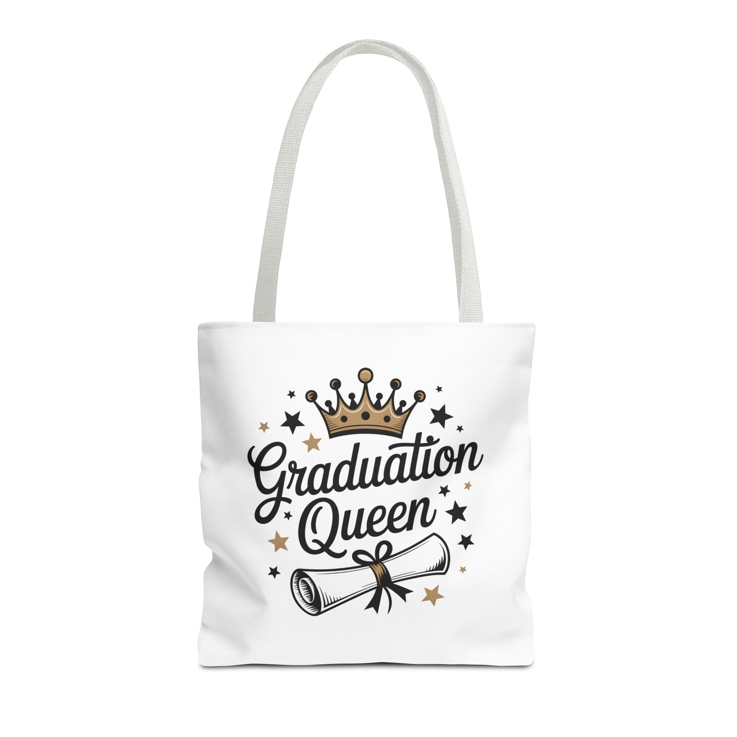 Graduation Queen Tote Bag – Crown & Diploma Commencement Gift