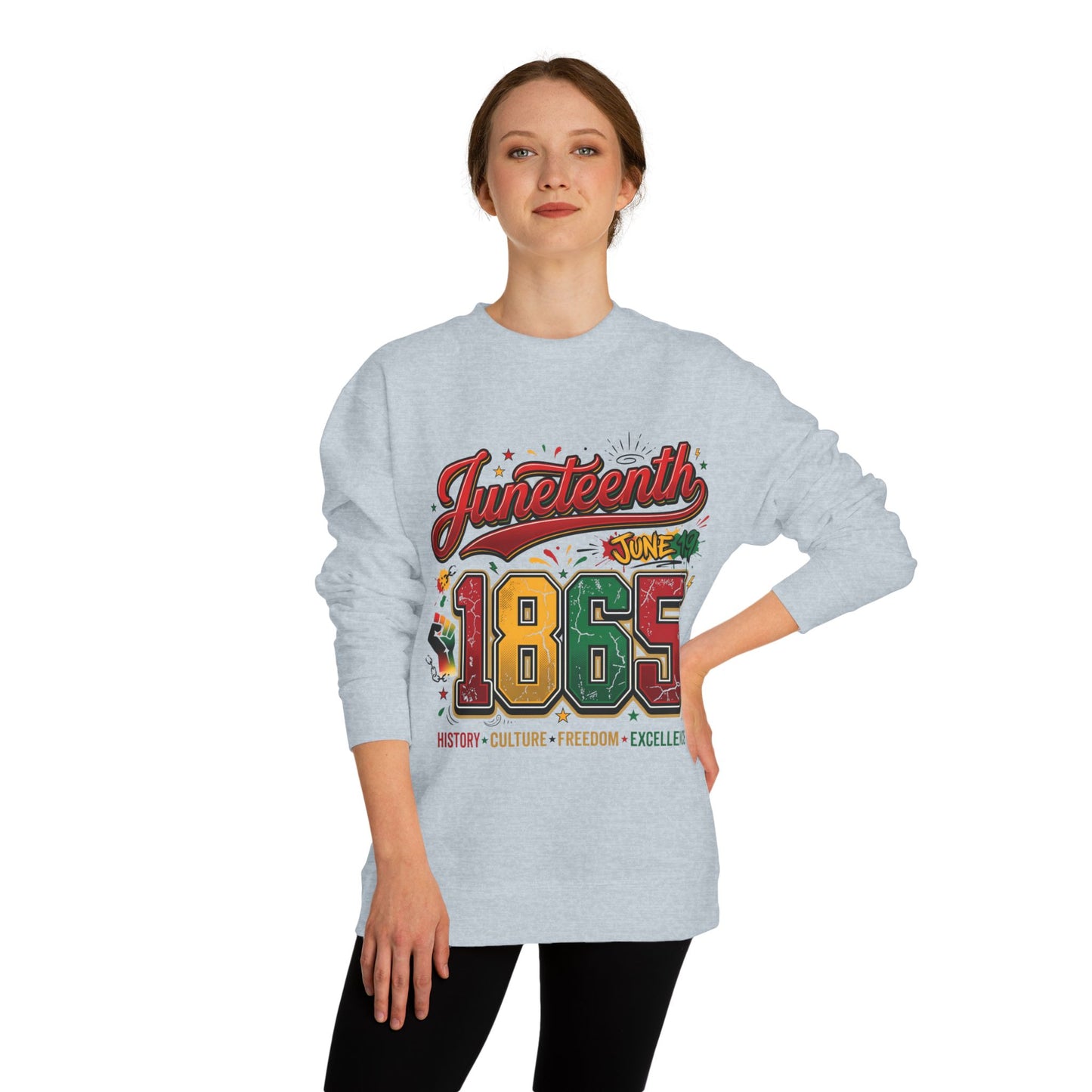 Juneteenth 1865 Crewneck Sweatshirt — History • Culture • Freedom