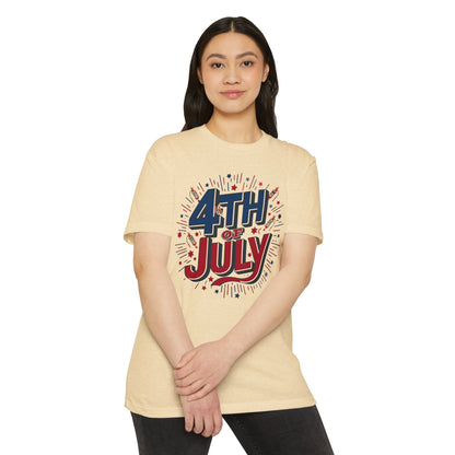 4th of July Graphic T-Shirt — Patriotic Fireworks Tee