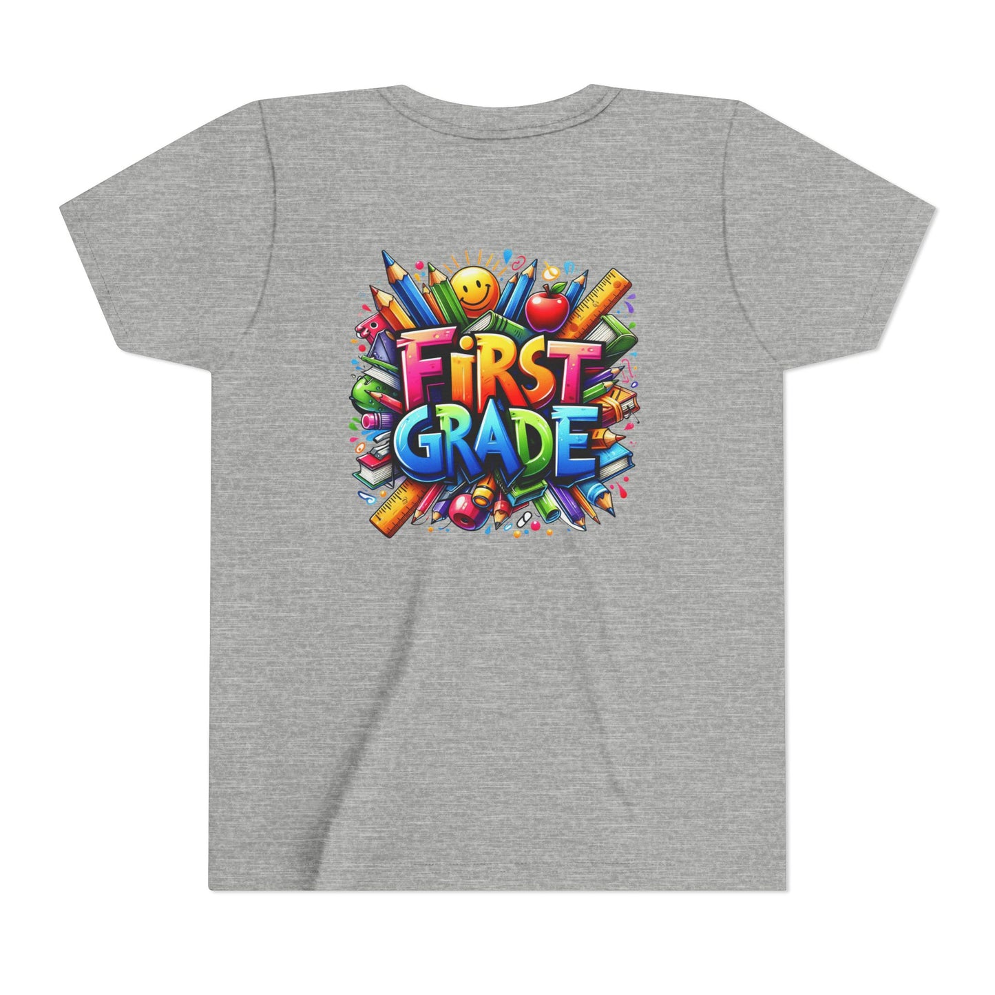 First Grade Kids Tee — Colorful Back-to-School Shirt for Boys & Girls