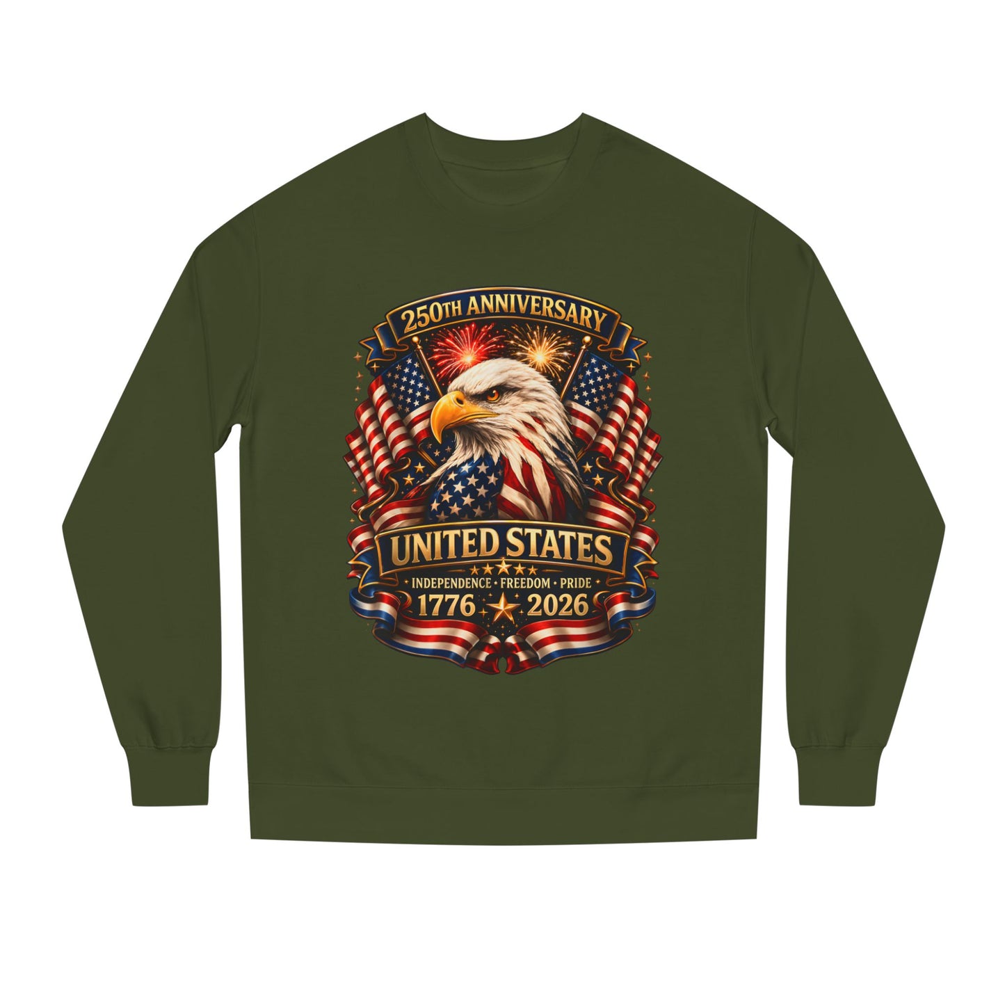 250th Anniversary United States Eagle Sweatshirt – 1776–2026 Patriotic Crewneck