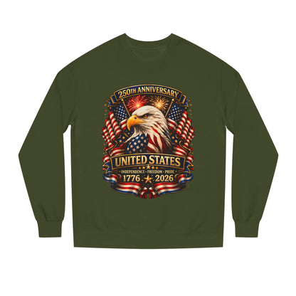250th Anniversary United States Eagle Sweatshirt – 1776–2026 Patriotic Crewneck