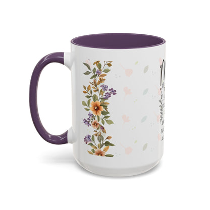 Mom Floral Coffee Mug — "Mom: The Quiet Strength..." Sentimental Mother's Day Gift (11/15oz)