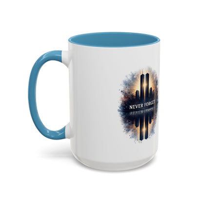 Never Forget 9/11 Memorial Accent Coffee Mug (11/15oz)