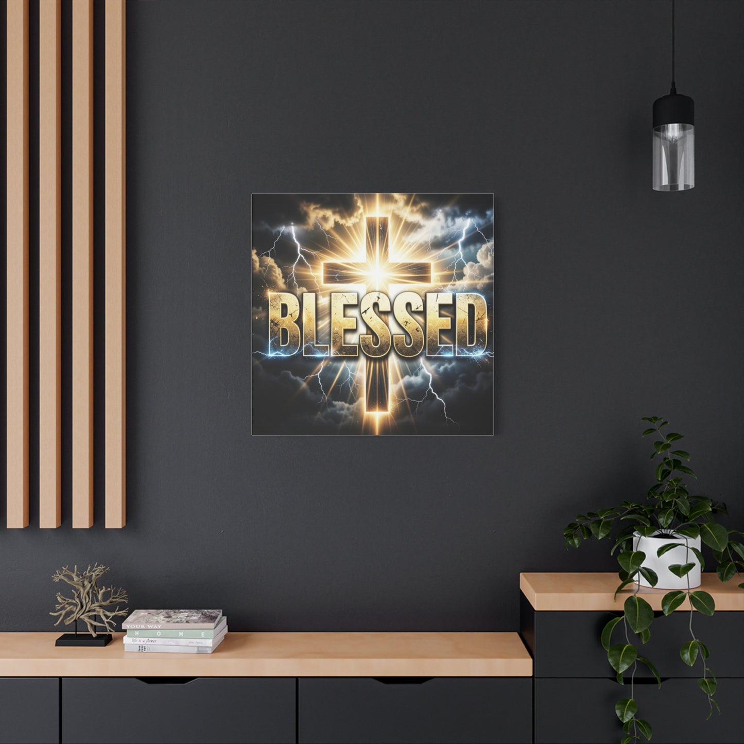 Copy of Blessed Cross Matte Canvas Wall Art