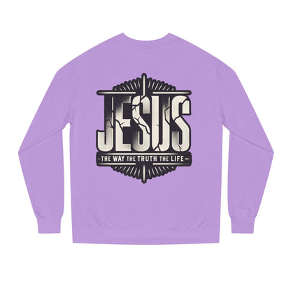 Jesus Graphic Sweatshirt — Vintage Religious Cross & Lamb Crewneck