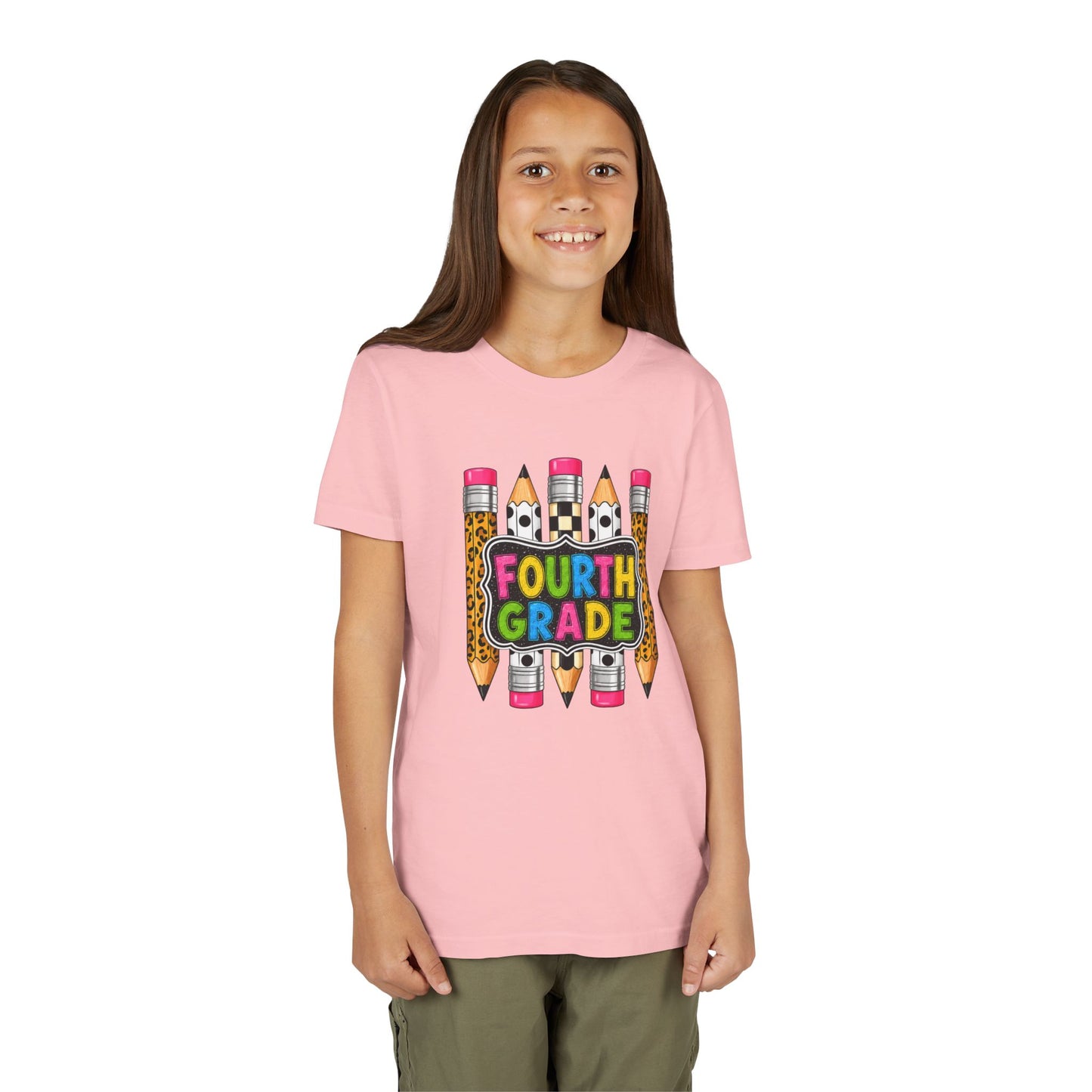 Fourth Grade Pencil Kids Tee – Back to School Youth Shirt