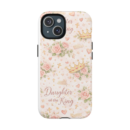 Daughter of the King Floral Phone Case — Tough Magnetic Protective Cover
