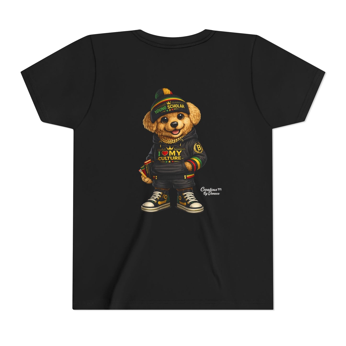 Youth Bear Graphic Tee – "I Love My Culture" Urban Streetwear