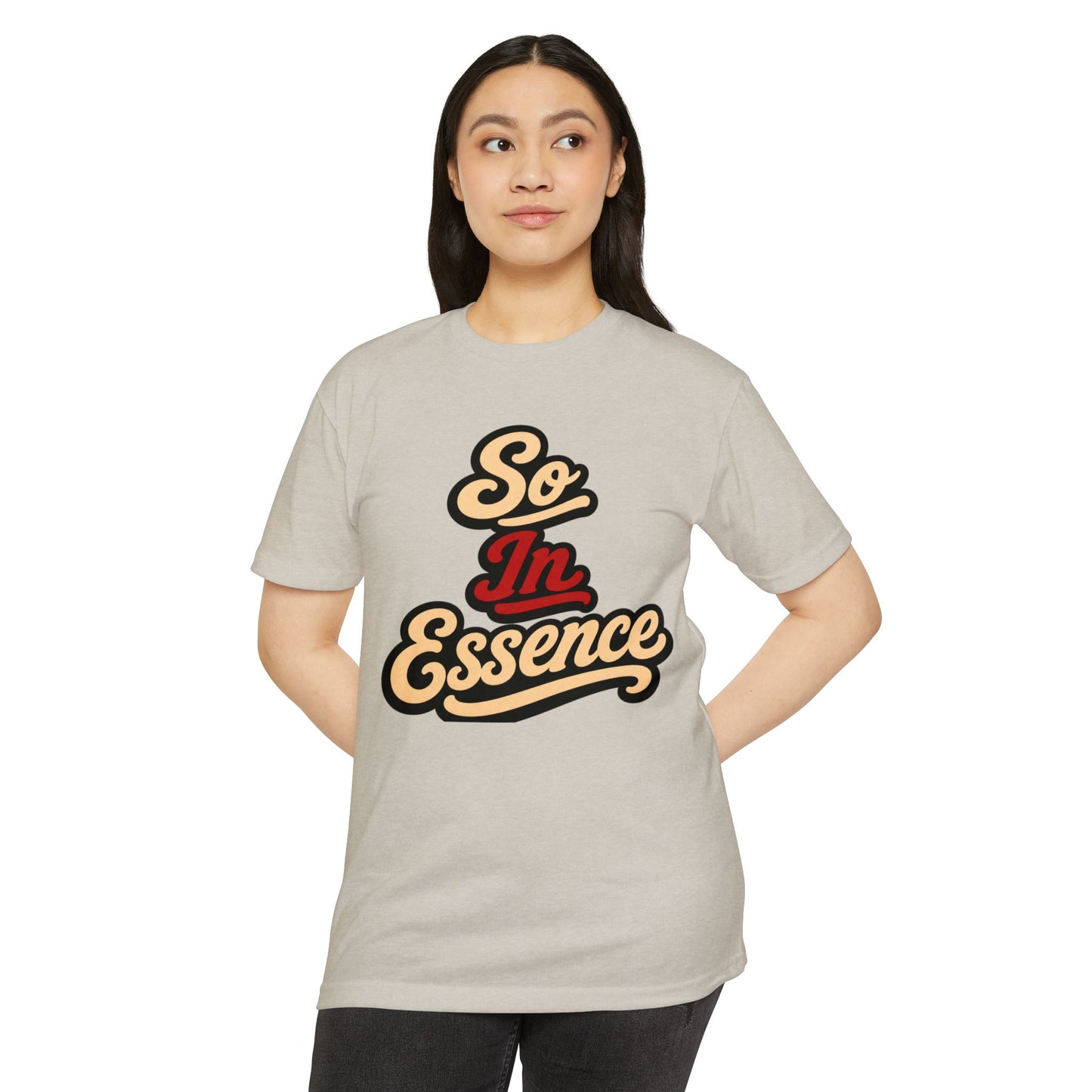 So In Essence T-Shirt — Retro Script Graphic Tee