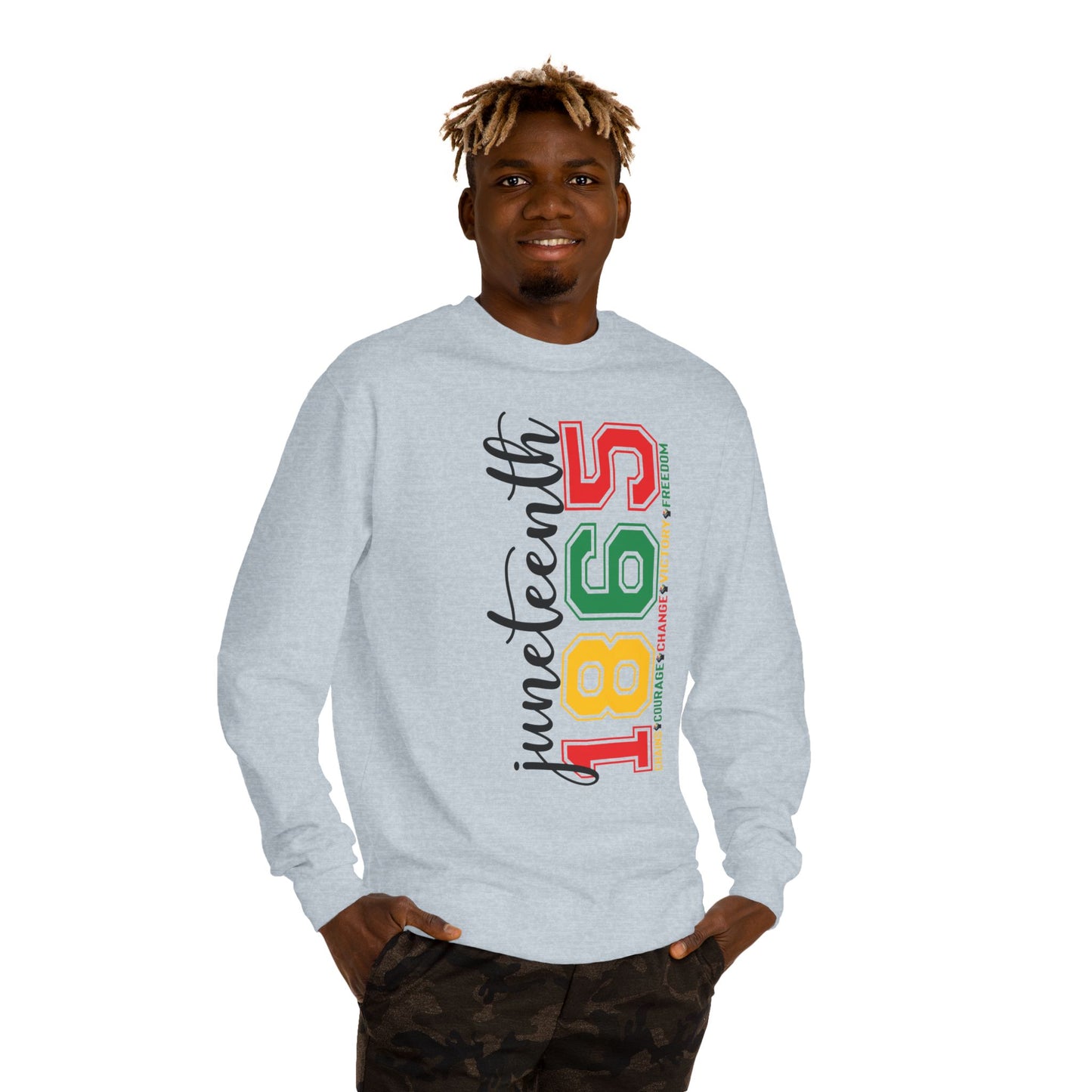 Juneteenth 1865 Crewneck Sweatshirt – Black History Celebration Pullover