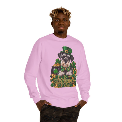 St. Patrick’s Day Schnauzer Sweatshirt — Happy St. Patrick’s Day Graphic