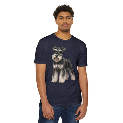 Schnauzer Dog T-Shirt — Realistic Miniature Schnauzer Graphic Tee