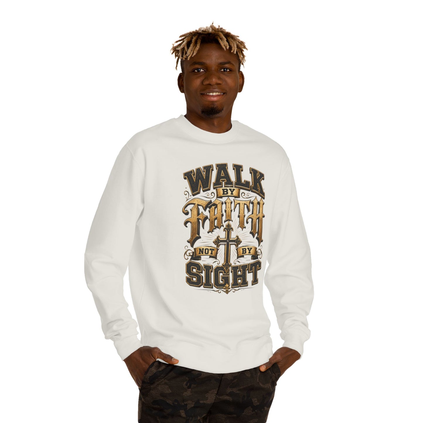 Walk by Faith Sweatshirt — Inspirational Christian Crewneck