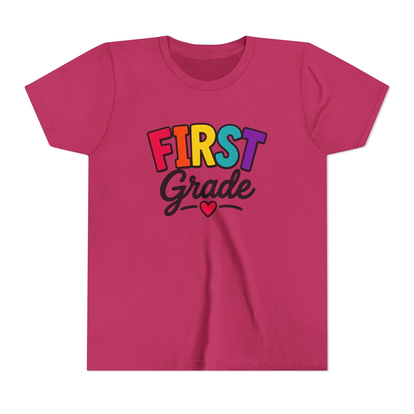 First Grade Youth T‑Shirt — Colorful Back-to-School Tee