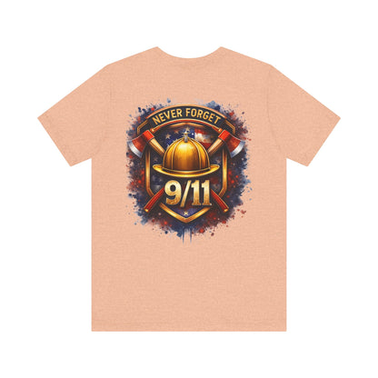 Never Forget 9/11 T‑Shirt — Firefighter Tribute Tee