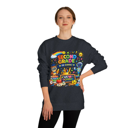 Second Grade Is Cool Sweatshirt – Cute School Kids Crewneck