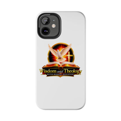 Wisdom and Theology Tough Phone Case — Christian Dove & Cross Design