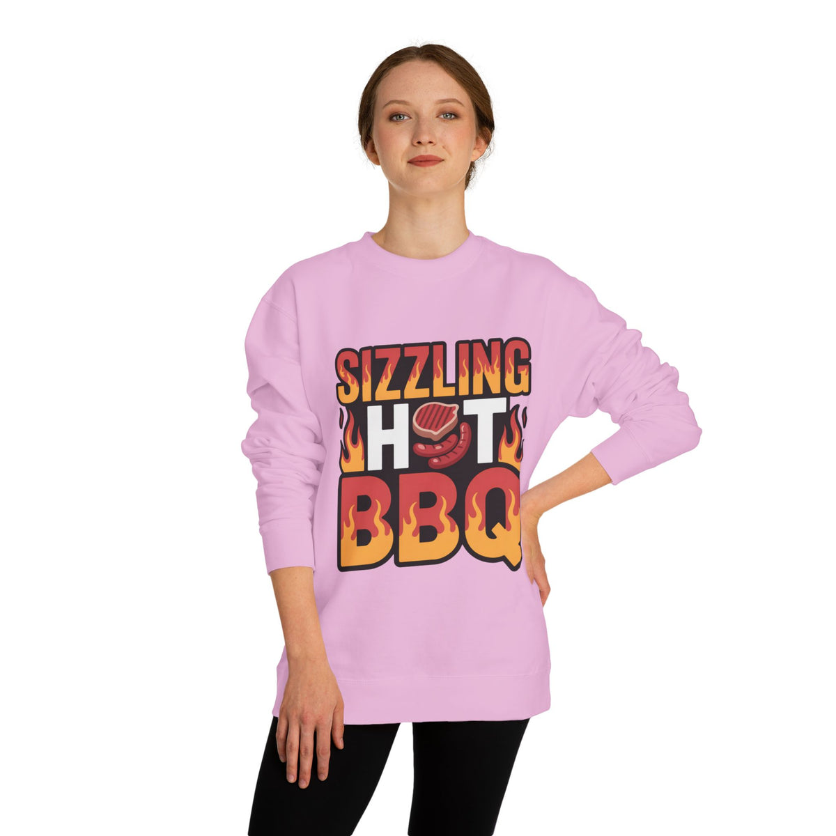 Sizzling Hot BBQ Sweatshirt — Grilling Graphic Crewneck