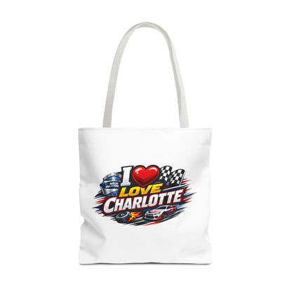 I Love Charlotte Racing Tote Bag
