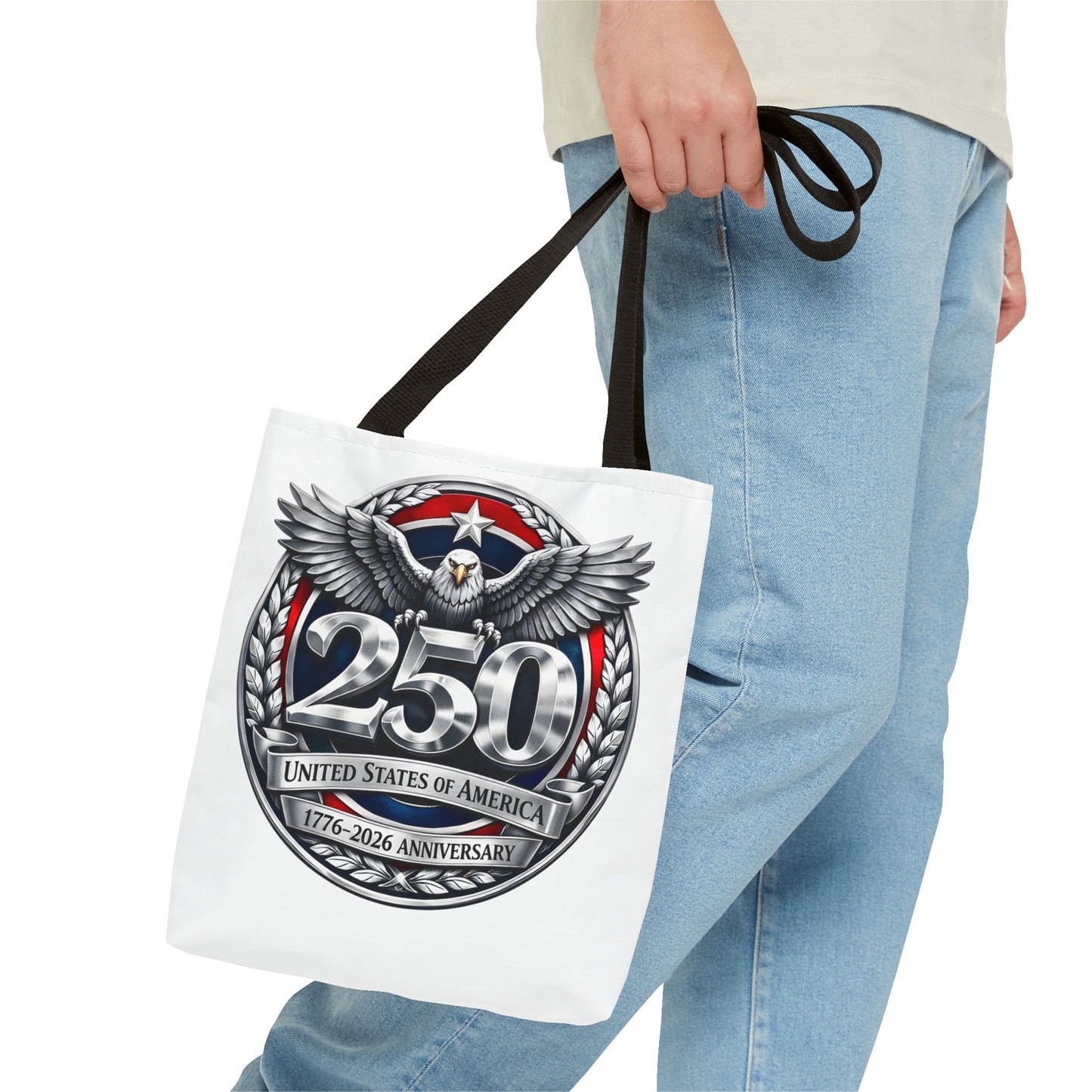 250th USA Anniversary Tote Bag — Patriotic Eagle 1776–2026 Commemorative Tote