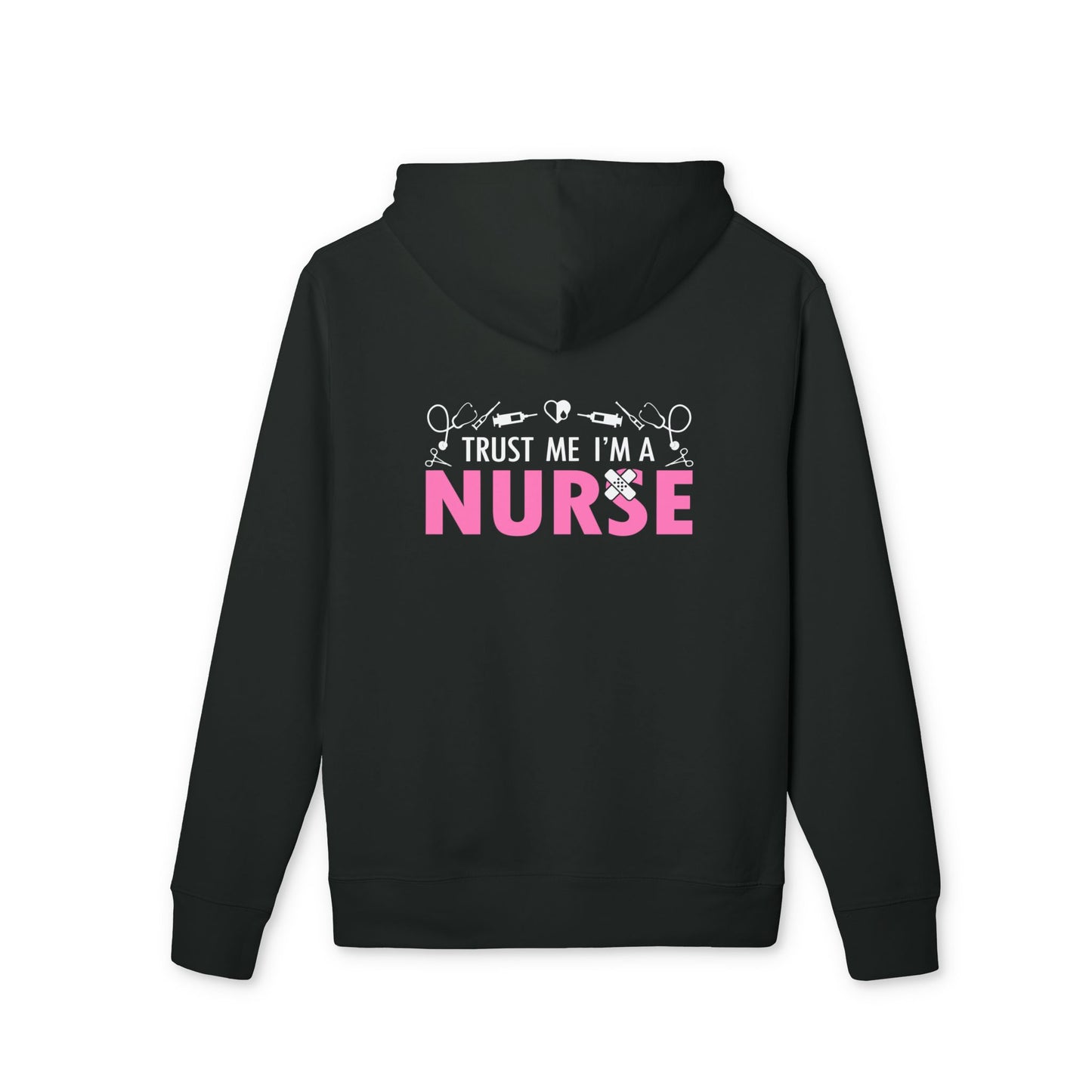 Nurse Pink Logo Hoodie — Cozy Medical Sweatshirt for Nurses