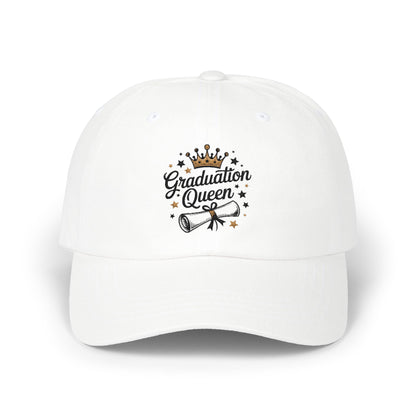 Graduation Queen Dad Cap – Embroidered Crown & Diploma Graduation Hat
